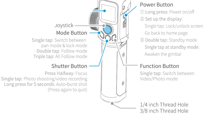 Button operations